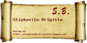 Stipkovits Brigitta névjegykártya