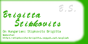 brigitta stipkovits business card